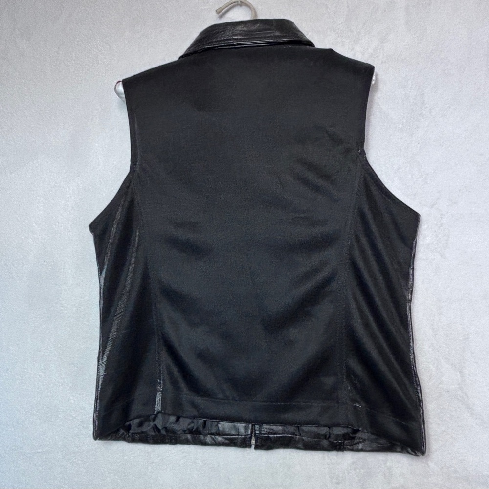 NWT Giovanni Navarre Genuine Lambskin Black Leather Womens Size XL - Picture 2 of 8